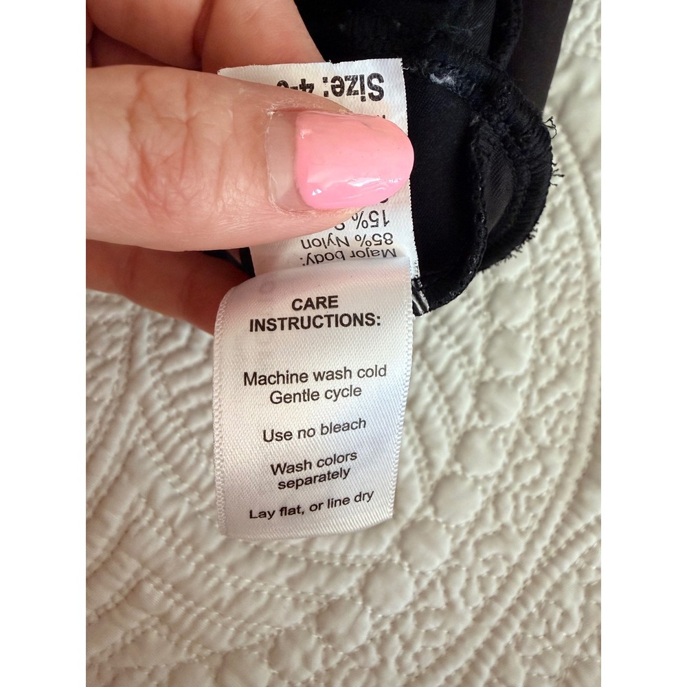 Danz N Motion Little Girls Black Dance Leotard Skirt Mesh Detail Open Back - Picture 11 of 11